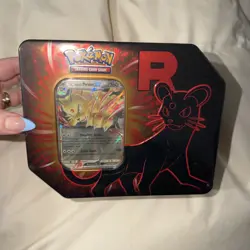 Pokemon TCG Team Rocket Tin | Team Rocket's Persian ex (SEALED) - Image 1