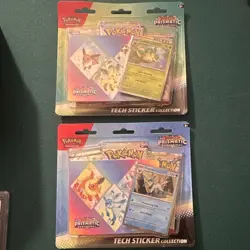 Pokemon TCG Prismatic Evolutions Tech Sticker Collection bundle of two - Image 1