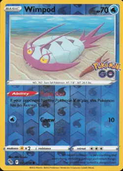 Wimpod 025/078 Reverse Holo C Pokemon Pokemon GO - Image 1