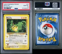 2000 POKEMON PROMO BLACK STAR #27 PIKACHU PSA 10 - Image 3