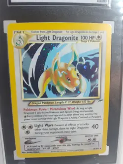 2002 Pokemon Neo Destiny Light Dragonite-Holo #14 NM-MT SGC 8 Holo Rare 🔥 - Image 2