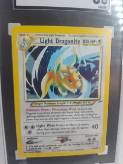 2002 Pokemon Neo Destiny Light Dragonite-Holo #14 NM-MT SGC 8 Holo Rare 🔥 - Image 3