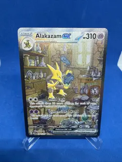 Pokemon Alakazam EX 201/165 Scarlet & Violet 151 Special Illustration Rare NM - Image 1