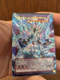 🔥 Mirrorjade the Iceblade Dragon Extended Art RA05-EN148 Ultra Rare YuGiOh 🔥 - Image 2