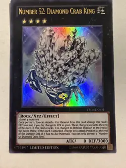 Number 52: Diamond Crab King YZ06-EN001 Ultra Rare Limited Edition - NM - Image 1