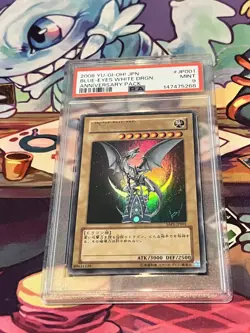 2008 YU-GI-OH! JAPANESE YAP1-ANNIVERSARY PACK BLUE-EYES WHITE DRAGON PSA 9 - Image 1