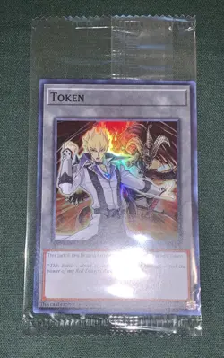 Yugioh BLZD Token Jack Atlas & Red Dragon Archfiend TKN5-EN043 Super Rare Sealed - Image 2
