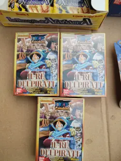 ONE PIECE ALL'ARREMBAGGIO CARD GAME LOTTO 3 MAZZI E 29 BUSTINE SIGILLATO BANDAI - Image 4