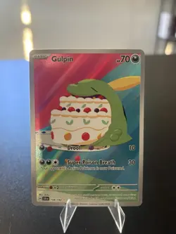 Pokemon Gulpin TCG 154/142 Sv07 Stellar Crown Holo Illustration Rare Card - Image 1