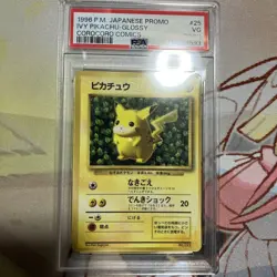 Pokemon Card Japanese PSA3 CoroCoro Pikachu Glossy Promo Old Back - Image 1