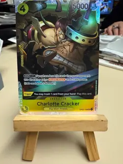 ONE PIECE Card Game: Charlotte Cracker *OP03-108* Pillars of Strength *FOIL* - Image 1