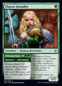 Flaxen Intruder - Near Mint MTG Throne of Eldraine - Image 1