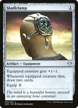 Skullclamp U Commander 2020 251 MTG Magic the Gathering NM Near Mint - Image 1