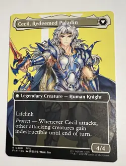 MTG Final Fantasy English Cecil, Dark Knight Borderless 0380 Non-Foil NM - Image 2