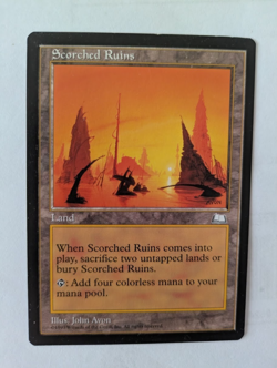 Scorched Ruins Weatherlight MTG NM Free shipping with tracking - Image 1