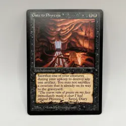 Gate to Phyrexia Signed by Sandra Everingham MTG Antiquities Auto - Image 1