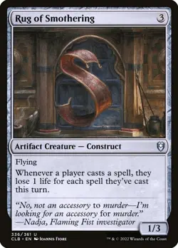 MTG - Rug of Smothering - Commander Legends: Battle for Baldur's Ga - X1 - (LP) - Image 1