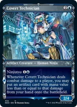 Covert Technician (Showcase) - Near Mint MTG Kamigawa: Neon Dynasty - Image 1