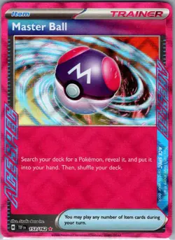 Master Ball 153/162 SV05: Temporal Forces - Pokemon Card - NM - Image 1