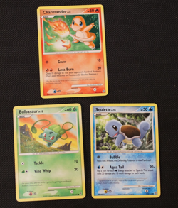 Vintage Pokemon Card lot - 3 Card lot - Charmander - Bulbasaur - Squirtle - PLAY - Image 1
