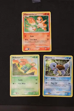 Vintage Pokemon Card lot - 3 Card lot - Charmander - Bulbasaur - Squirtle - PLAY - Image 2