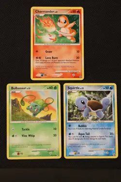 Vintage Pokemon Card lot - 3 Card lot - Charmander - Bulbasaur - Squirtle - PLAY - Image 5