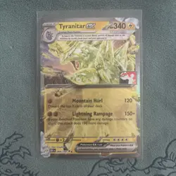 Tyranitar ex Prize Pack Series 4 Promo Pokemon Card NM/LP Stamp - Image 1