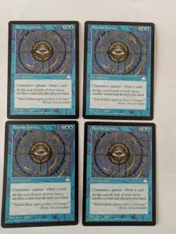 4 Psychic Vortex Weatherlight MTG NM Free shipping with tracking - Image 1