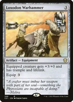 MTG - Loxodon Warhammer - Commander 2021 - X1 - (NM) - - Image 1