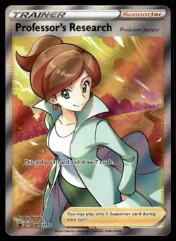 Pokemon Cards Professor's Research SWSH152 Sword & Shield Promo Holo Promo NM - Image 1