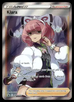 Pokemon Cards Klara SWSH302 Sword & Shield Promo Holo Ultra Rare NM - Image 1
