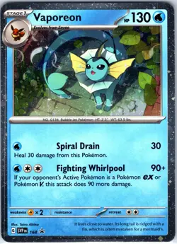 Vaporeon - 168 (Cosmos Holo) 168 Sv: Scarlet & Violet Promo Cards Holo - Image 1