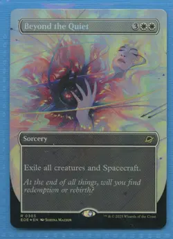 MTG: Edge of Eternities: BORDERLESS-Surreal Space: Beyond the Quiet: FOIL - Image 1