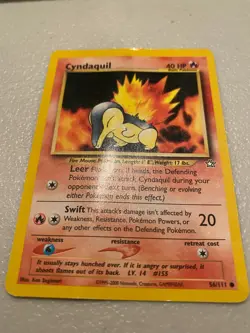 Cyndaquil 56/111 Neo Genesis Rare Pokemon Card NM! - Image 1
