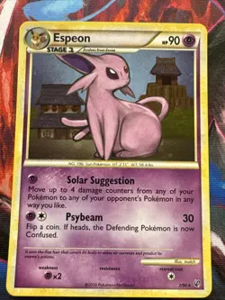Espeon 2/90 - RARE COSMO Holo- Undaunted - POKEMON CARD - MP - Image 1