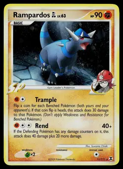 Pokemon Card - Rampardos GL Rising Rivals 11/111 Holo Rare - Image 1