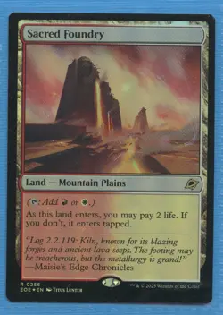 MTG: Edge of Eternities: Sacred Foundry: FOIL - Image 1
