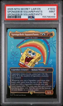 MTG Secret Lair SpongeBob SquarePants Non Foil PSA 9 #1932 Imagination - Image 1
