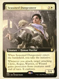 MTG / Seasoned Dungeoneer / CLB / #610 / Regular (Extended Art) / Rare / NM - Image 1