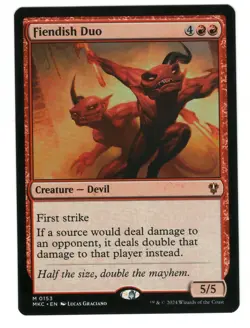MTG Fiendish Duo Commander Murders at Karlov Manor Magic The Gathering TCG - Image 1