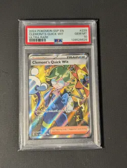 PSA 10 GEM Mint Clemont's Quick Wit 229/191 Ultra Rare - Pokemon - Image 2