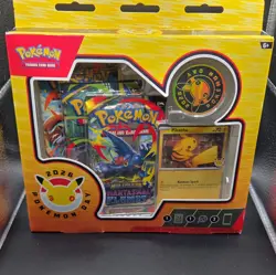 Pokemon TCG Pokemon Day 2026 Collection Pikachu Promo + 3 Booster Packs 6+ - Image 1