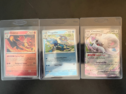 POKEMON CHAOS RISING 3 CARD LOT DELPHOX, FROGADIER & CINCCINO EX - Image 1