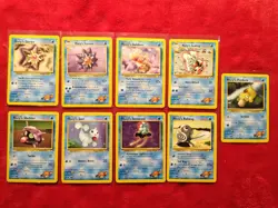 Pokemon Misty Card Lot (9) Gym Heroes Psyduck Starmie Staryu Seaking WOTC - Image 1