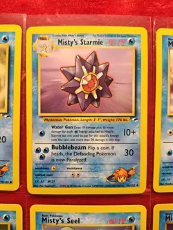 Pokemon Misty Card Lot (9) Gym Heroes Psyduck Starmie Staryu Seaking WOTC - Image 3