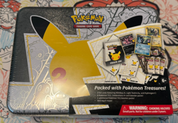 Pokemon TCG:25th Anniversary Celebrations Treasure Chest Lunchbox Tin NEW/SEALED - Image 1