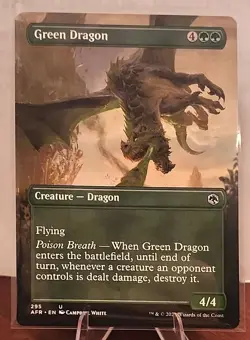 MtG Green Dragon (Borderless) Adventures in the Forgotten Realms Regular - Image 1