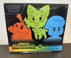 Paldea Evolved Pokemon Center Etb Sealed New * Slight Defect* - Image 1