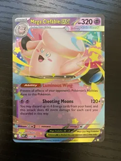 Mega Clefable ex 072 Moonlit Tin Holo Promo Pokemon English NM - Image 1