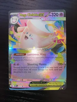 Mega Clefable ex 072 Moonlit Tin Holo Promo Pokemon English NM - Image 2